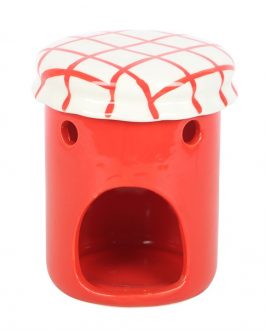Brûle parfum Pot de confiture de fraise