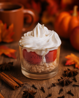 Bougie gourmande – Crumble aux pommes