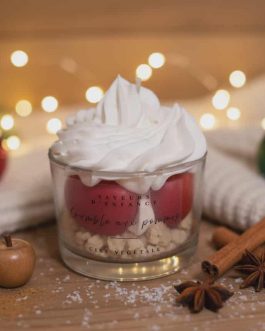 Bougie gourmande – Crumble aux pommes