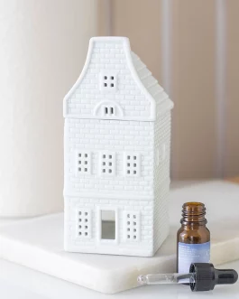 Brûle parfum Maison nordique blanche