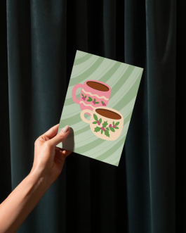 Carte de vœux parfumée