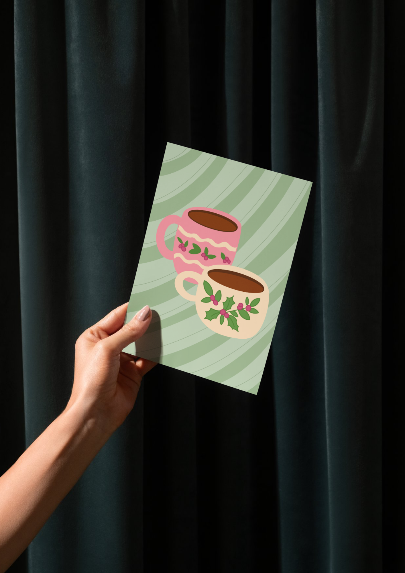 Carte de vœux parfumée